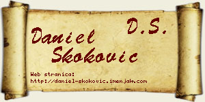 Daniel Skoković vizit kartica